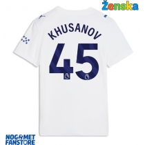 Manchester City Abdukodir Khusanov #45 Rezervni Dres za Ženska 2026-27 Kratak Rukav